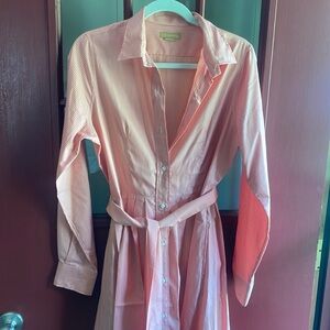 Vintage Ann Mashburn pinstriped dress